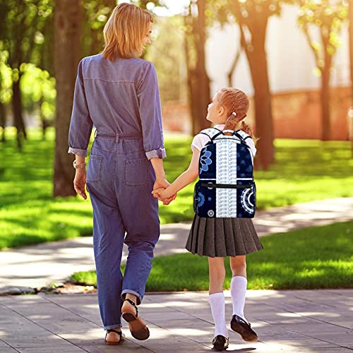 Sac à dos pour garçons et filles multicolore à motif géométrique