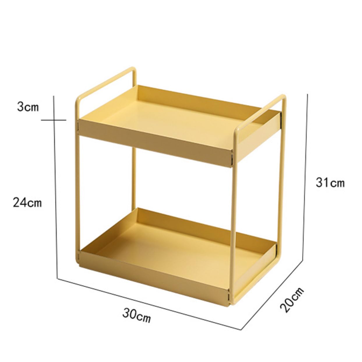 Amazon｜[FOQW] デスク上収納ラック 机上ラック 30*20*31cm デスク上置
