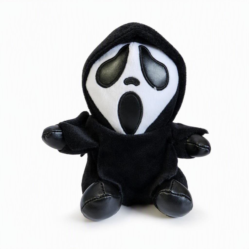 17 Cm Scream Mask Plush,Halloween Gifts Collectible,Halloween Teddy Bear