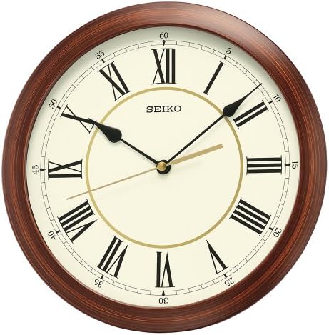 Seiko Round Wood Finish Wall Clock Amazon Sg Home Seiko Round Wood Finish Wall Clock Amazon Sg Home
