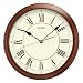 Seiko Round Wood Finish Wall Clock