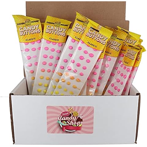 SECRET CANDY SHOP Candy House Candy Buttons Candy Drops (Individually Wrapped) (Original, Pack of 12 (24 Strips)) Cover
