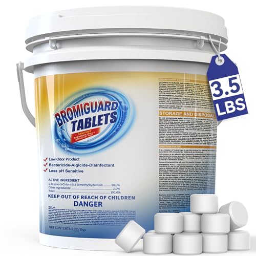 Bromine Tablets for SPA Hot Tub 1 inch Tablets Hot Tub Bromine Tablets Soft Water Feel No Chlorine Odor Great Chlorine Alternative