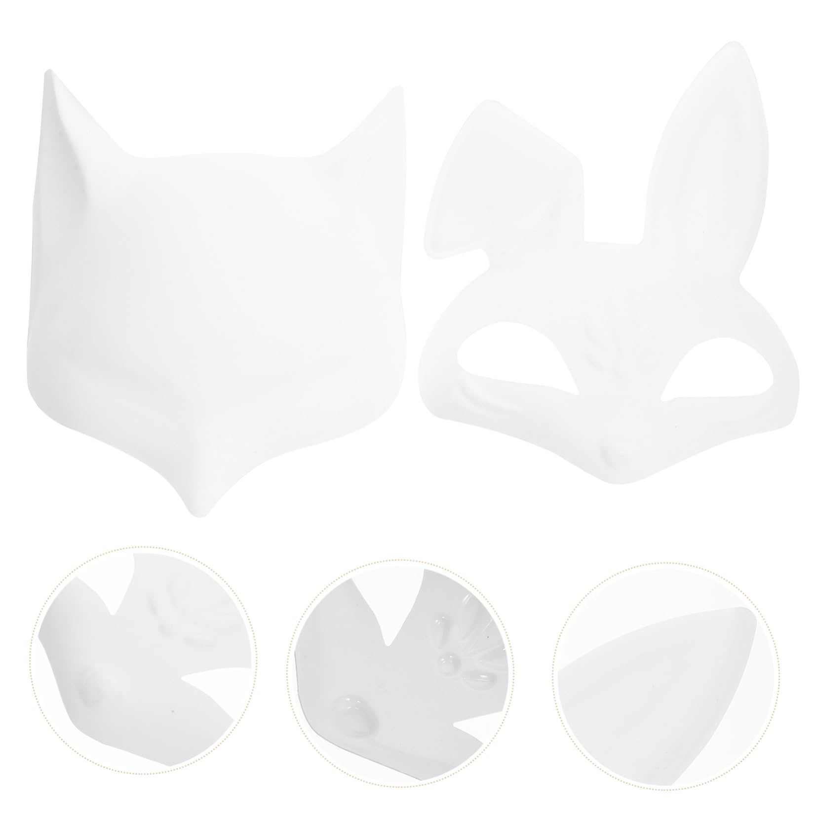 TOYANDONA 16pièces Masques Vides à Peindre Lot De Masques Pour Carnaval Comprendant Et Parfait Pour Événements Spéciaux Et Activités Créatives