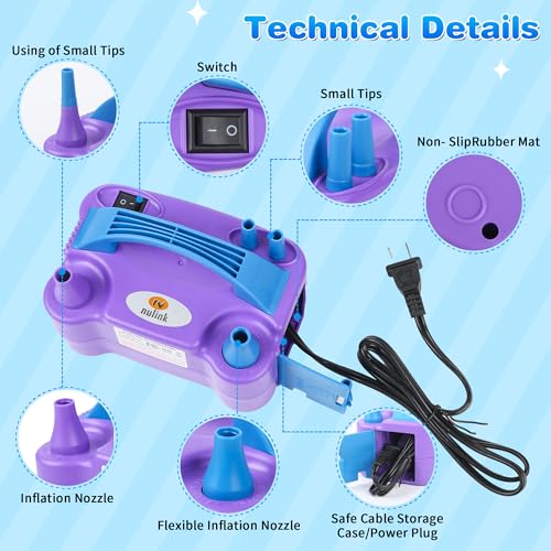 NuLink Electric Balloon Pump Purple