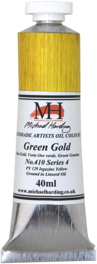 Michael Harding Artist Oil Colours, Green Gold, 40ml Tube, 41040