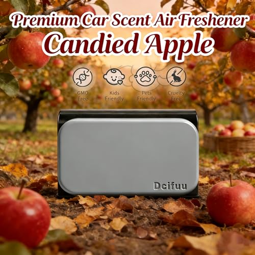 Image of Car Air Freshener - Stone Air Freshener - Car Odor Eliminator - Long Lasting Scent - Car Scent - VISOR CLIP INCLUDED (Candied Apple)