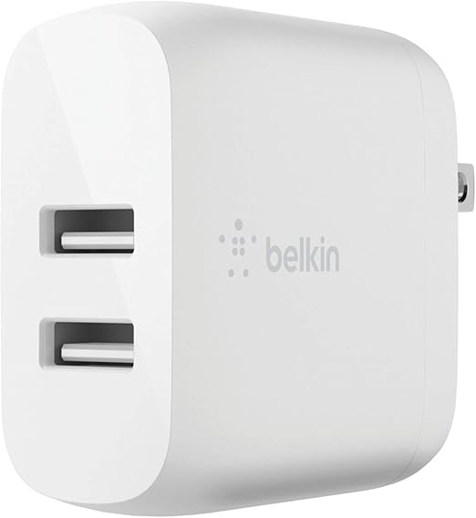 Amazon Com Belkin Dual Usb Charger 24w Micro Usb Cable Dual Usb Wall Charger For Smartphones Tablets Wireless Headphones Power Banks Portable Speakers More Wcb002 Everything Else