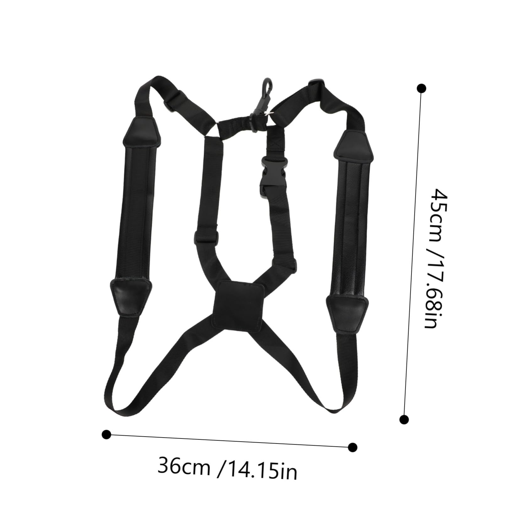 ibasenice 3pezzi Cintura Per Saxofono Doppia Spalla Nero Accessorio Confortevole Per La Pressione Al Collo Design Ergonomico Per Musicisti