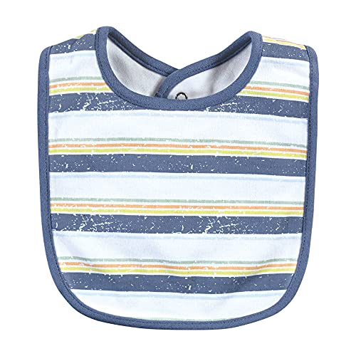 Image of Hudson Baby Unisex Baby Cotton Bibs, Gone Surfing, One Size