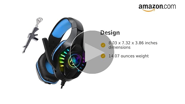Amazon.com: YOUXU Gaming Headset for New Xbox One PS4 PC