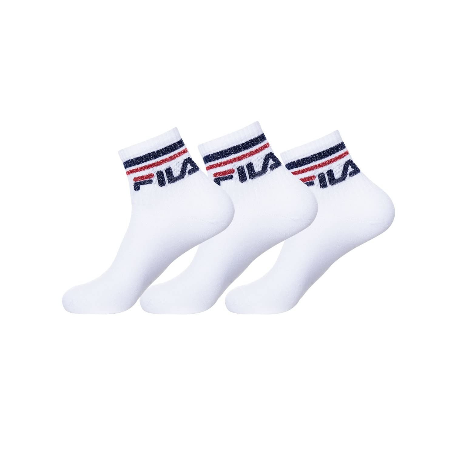 Fila Calzini Unisex F9398, Bianco, 6-8-image