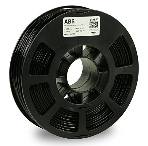 KODAK ABS Filament 2.85mm for 3D Printer, Black, Dimensional Accuracy +/- 0.03mm, 750g Spool (1.7lbs), ABS Filament 2.85 used as 3D Printer Filament to refill most FDM Printers