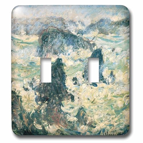 Placa interruptor Claude Monet para evocar el mar en tu habitación 2