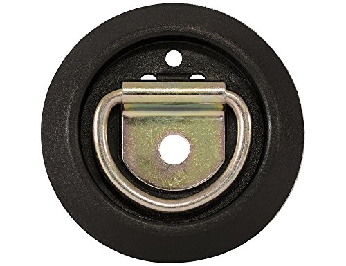 Buyers Products B705 Rope Ring With Plastic Surface Mount, Zinc-Plated Corrosion-Resistant Finish, 1,000 lb Working Load Limit, Plastic Pan for Easy Surface Mounting