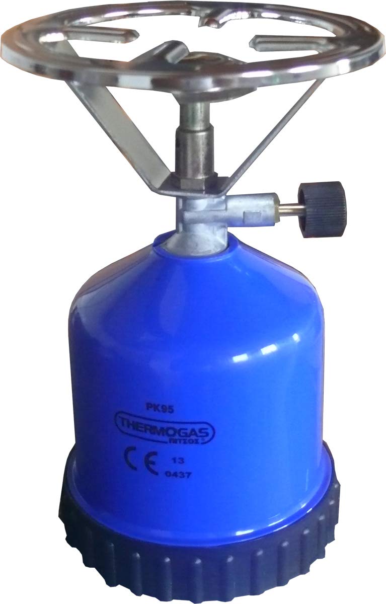 Hornillo de gas azul PK95 para camping y cocina al aire libre con cartucho 190g