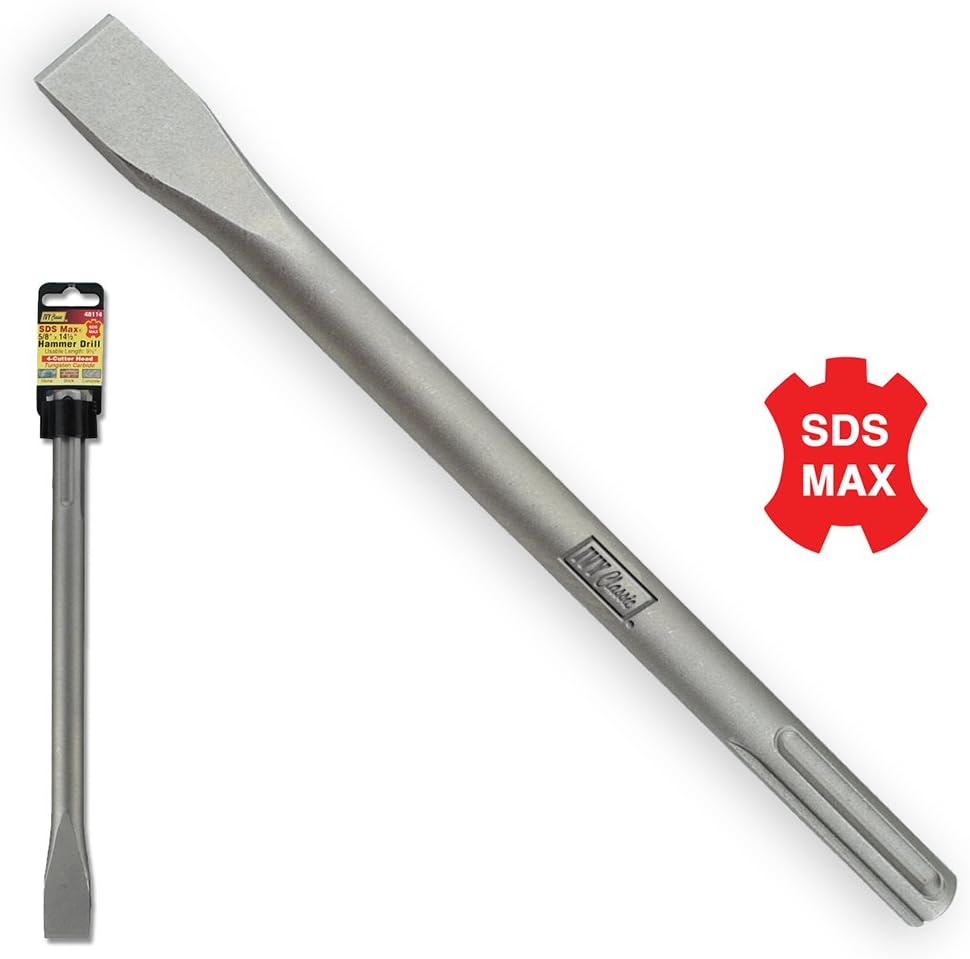 IVY Classic 48083 SDS Max 1 x 18-Inch Flat Chisel, Chrome Molybdenum Steel, 1/Card