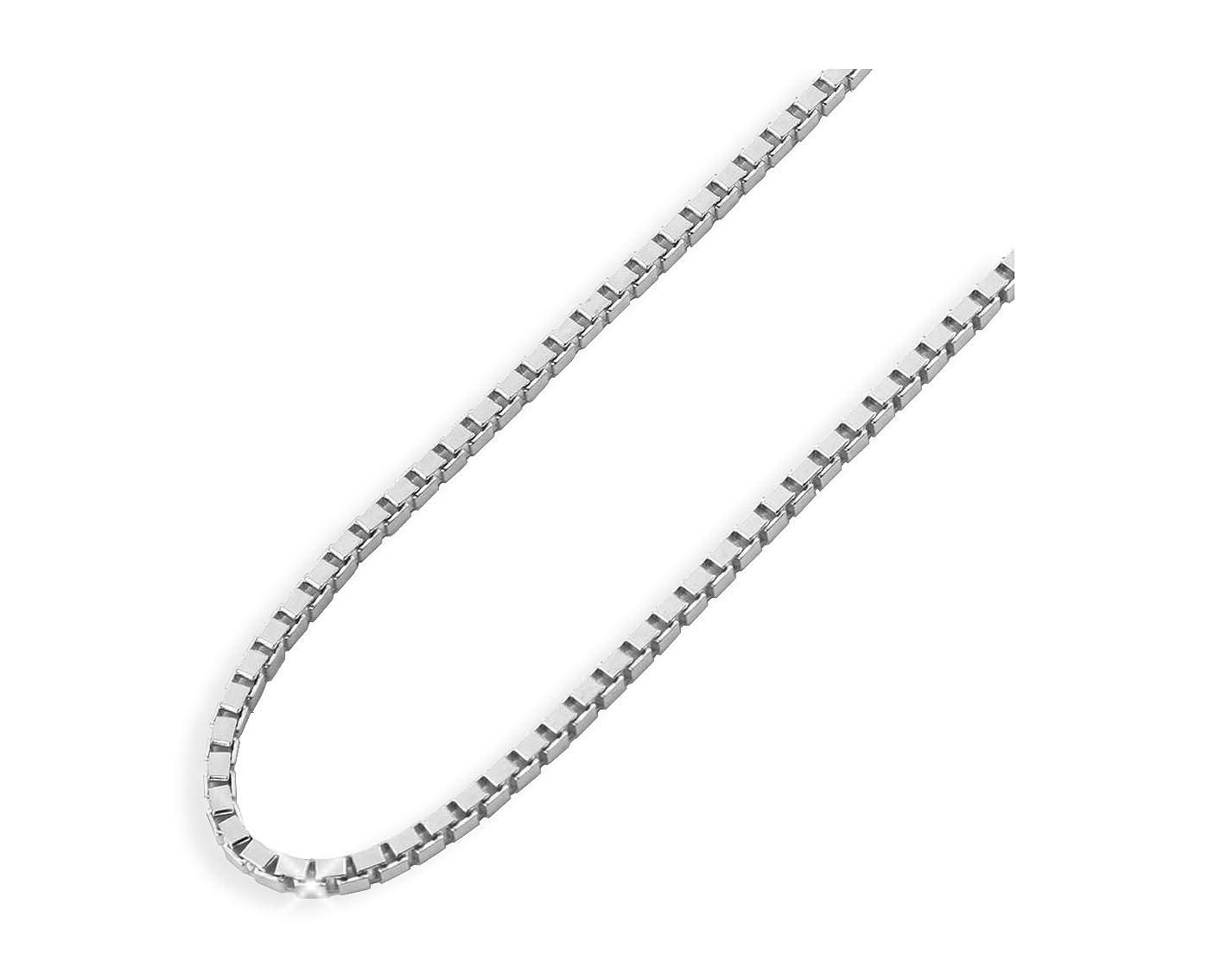 Weißgold Venezianerkette 14 Karat 585 Damenkette 42cm Ø 0,70mm (Art.301032)