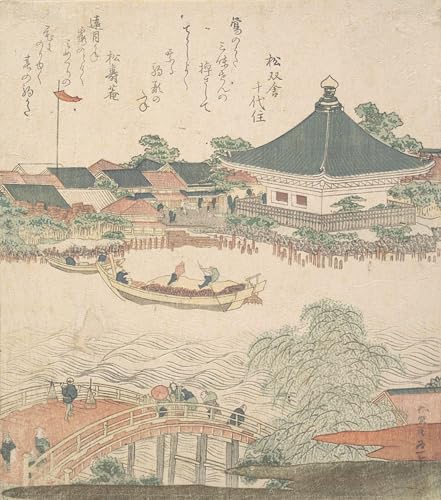 Peinture Poster Impression pour habiller un mur vide avec la scène de rivière Hokusai