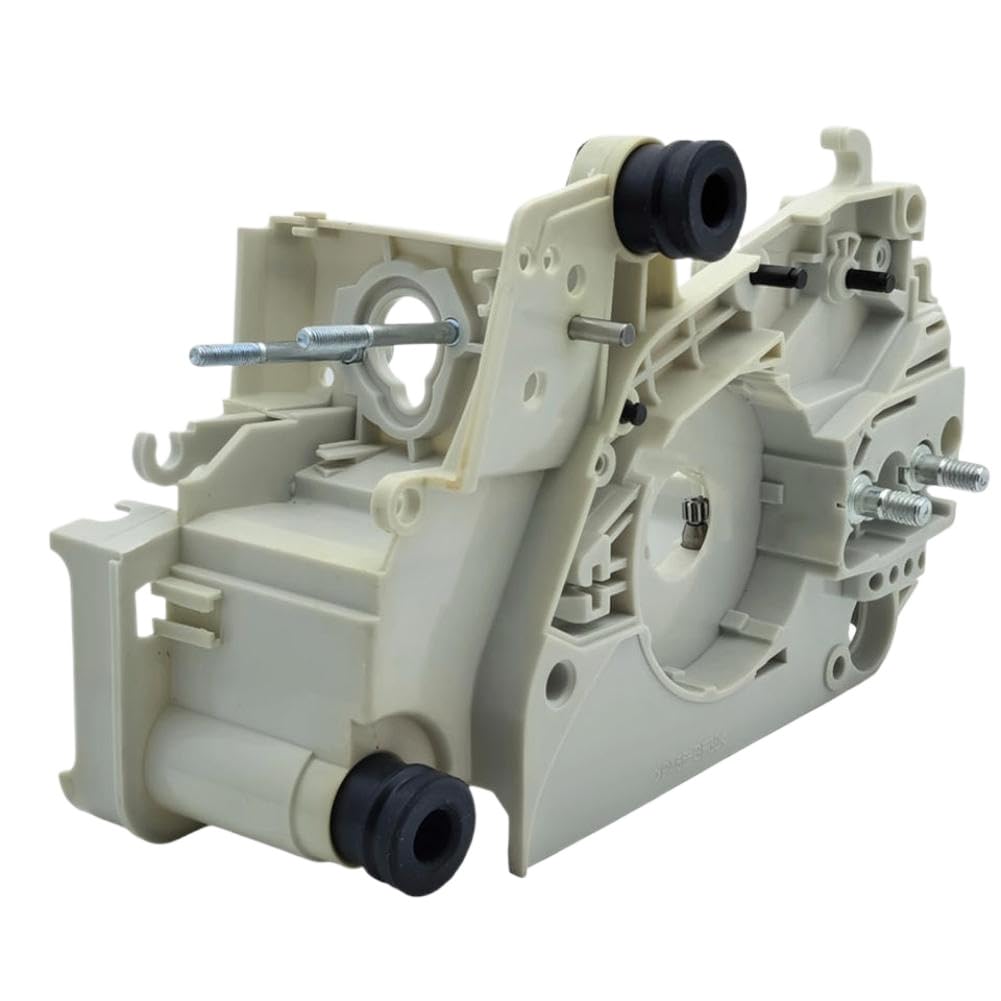 Carcasa del motor del cárter con ajustador del tensor de cadena Compatible con motosierra MS170 MS180 MS 170 180 017 018