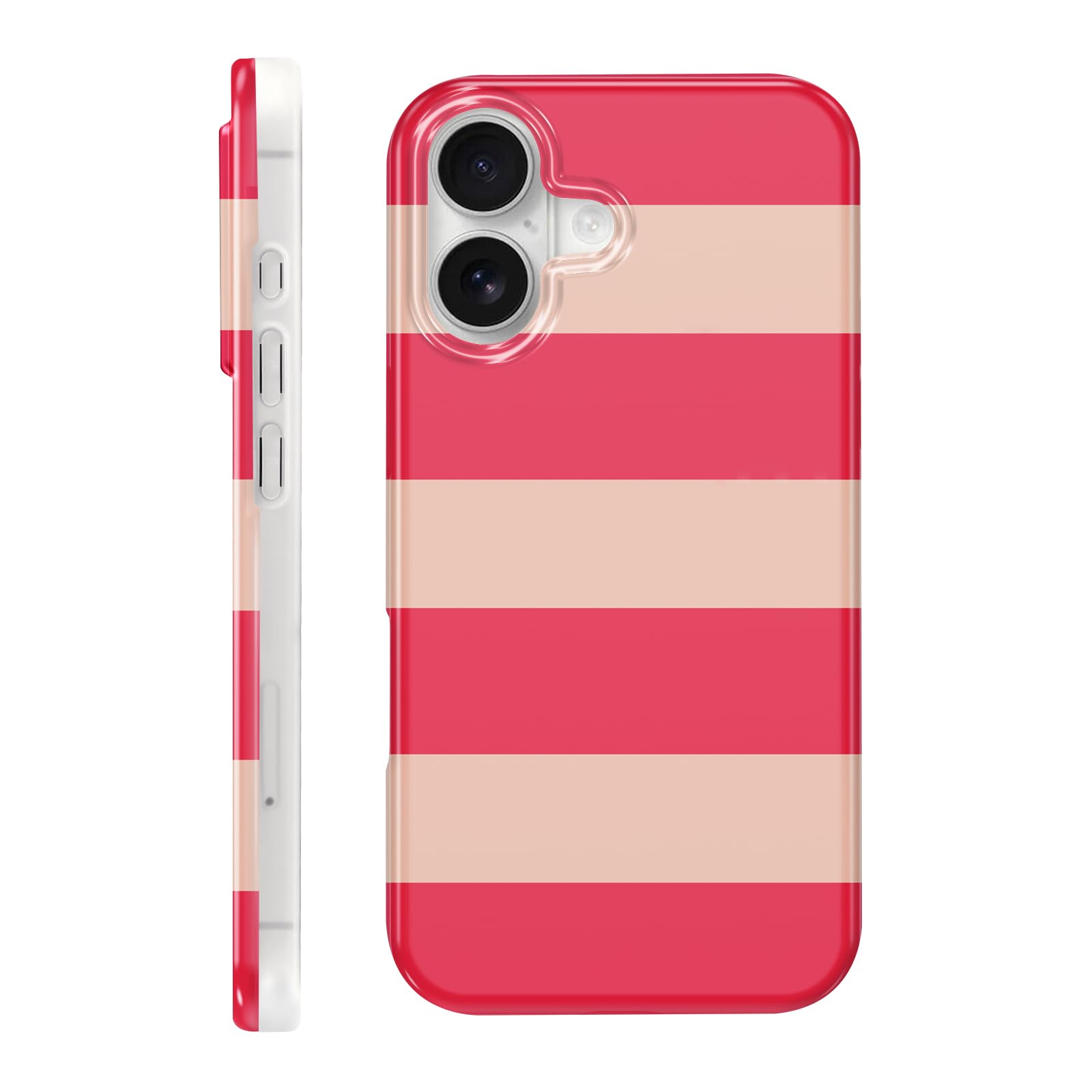 Coque silicone souple iPhone 16 antichoc anti rayure fine rouge - 8