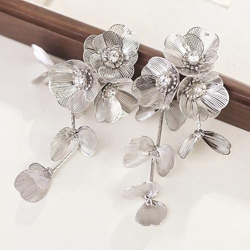 Statement Flower Earrings Classy Gorgeous Earrings Jewelry4