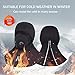 Balaclava Windproof Ski Mask Breathable Cold Weather Face Mask Waterproof Thermal Fleece Full Cover Mask Winter Warm Hood for Men Motorcycle Skiing Snowboarding Cycling Bike Outdoor Sports Black