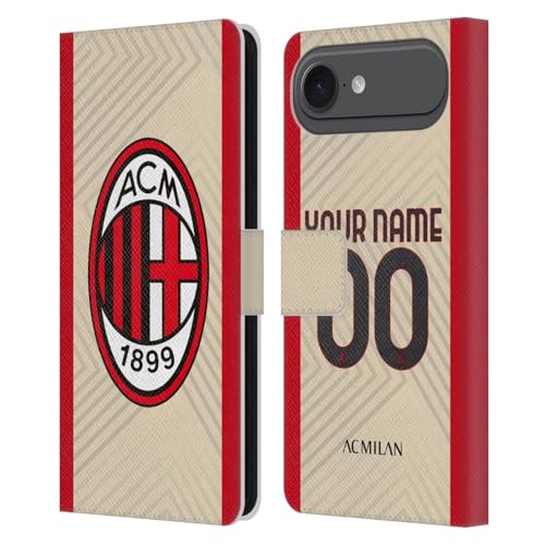 Étui portefeuille AC Milan pour iPhone 17 Air housse simili cuir personnalisable