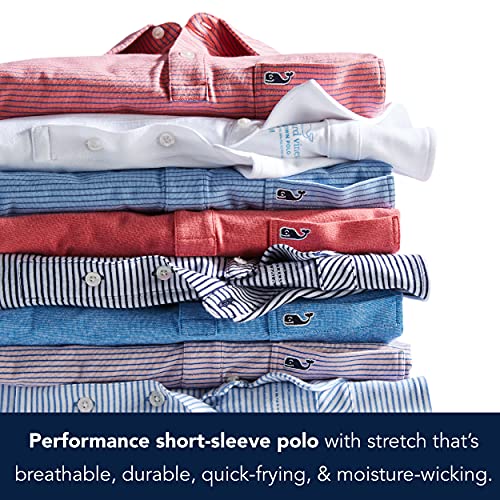Vineyard Vines Boys Boy's Winstead Stripe Sankaty Polo Shirt, Ocean Breeze, X-Large Us #TOP2