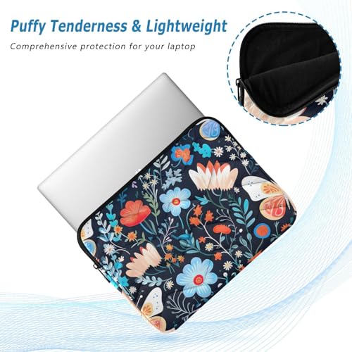 Funda para portátil 13-14 pulgadas con diseño floral colorido miniatura 5
