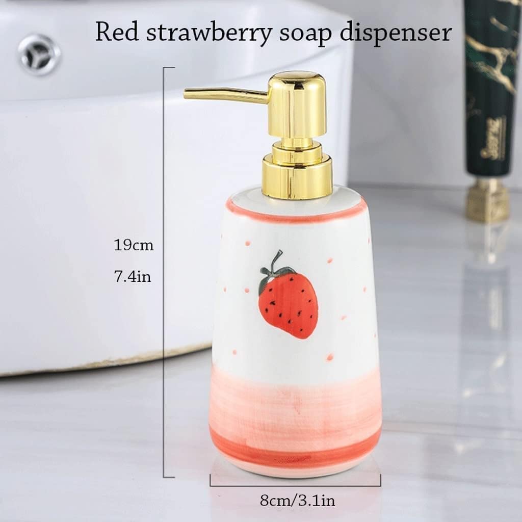 400ml/13,5oz Blat ceramiczny z ręcznie malowanym wzorem s Prysznic(A red)
