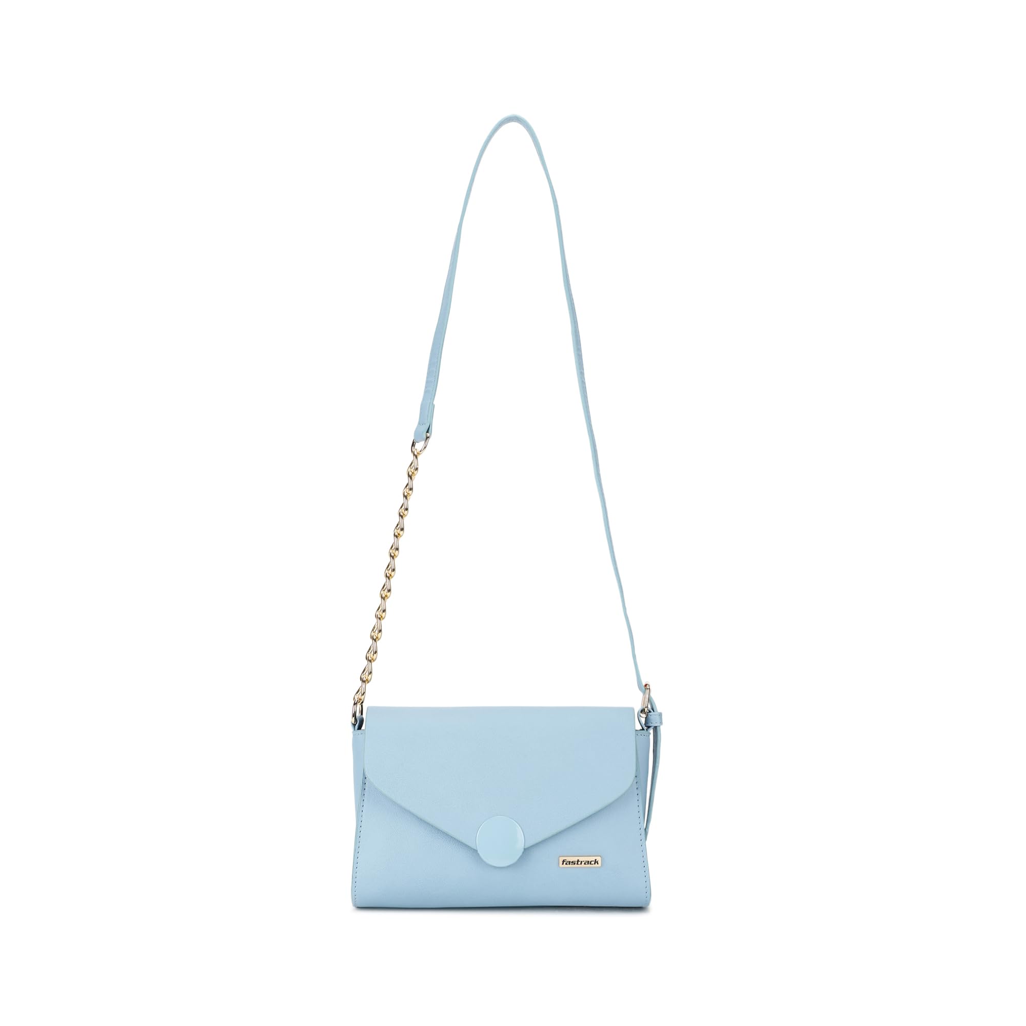 fastrack Structured Monochrome Sling Bag for Women, Girls and Ladies | with Semi-Chain Straps | Ladies Purse Handbag | Slings for Casual Carry-picture-28