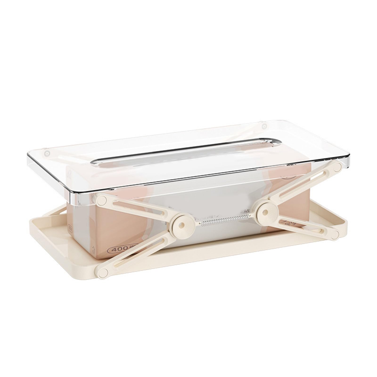 Loaded Tissue Dispenser Multipurpose Storage Container Space Saving for Countertop Cabinet Bathroom Countertop Tissue Storage