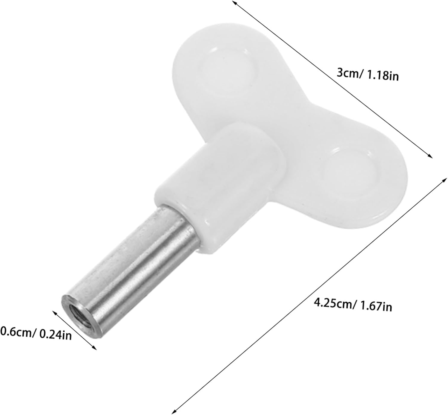Rotating Keys Simple Shape with Sturdy Plastic and Metal Material 10pcs Butterfly Type Replacement DIY Parts Wind up Music Box Mechanism Handle for Music Box for Crafting