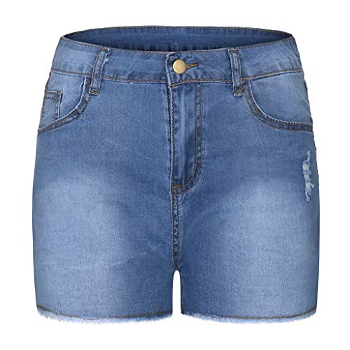 WWricotta Pantacourt Femme Jean - Jean Adolescent Filles Jean Boyfriend Femme Stretch Short ÉTé Jean Femme Dechiré Push Up Short en Jean Tendance - Image 3