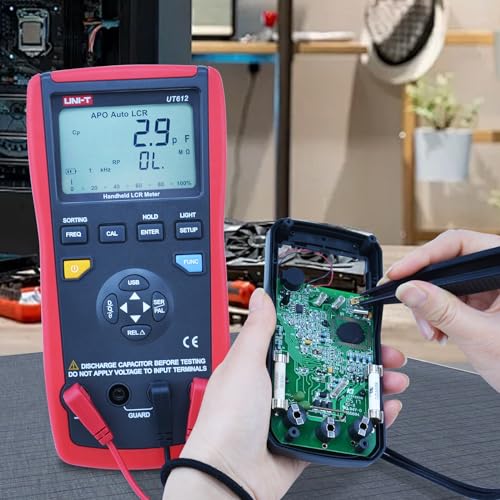 UT612 Handheld LCR Meter, 20000 Counts Inductance