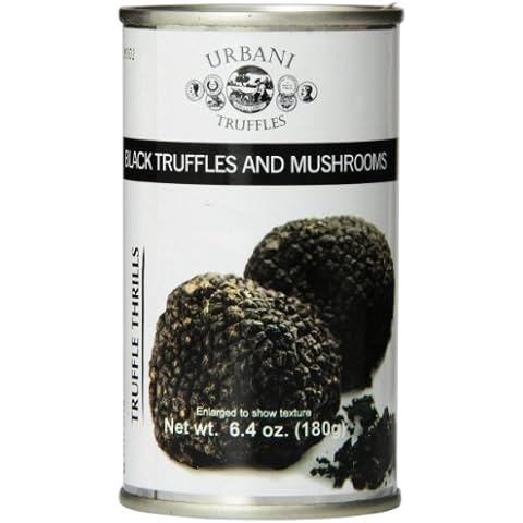 Urbani Truffles, Black Truffles and Mushrooms Sauce - Italian Gourmet Fusion | Ideal for Pasta, Fish and Grilled Meats | All Natural | Ready to Use Black Truffle Sauce | 6.4 oz (180g) Cover