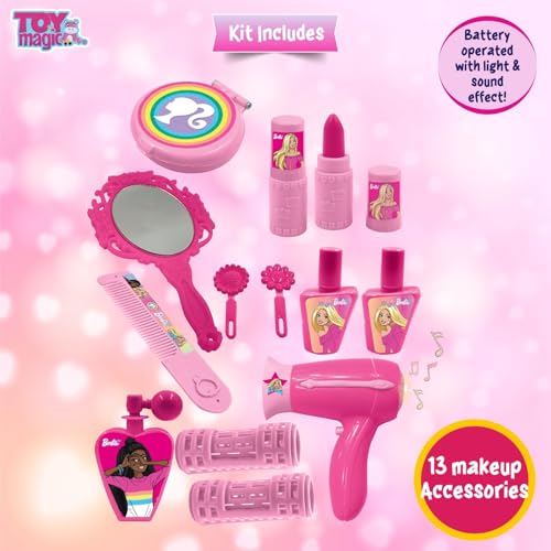 ToyMagic Portable Backpack Toy Dressing Set Makeup Toy |Portable Trolley Pretend Play Set Toy with Make up Accessories for Kids |Portable Suitcase Toy Gift for Girls - Image 2 thumbnail
