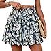 PRETTYGARDEN Women's Flowy Shorts Summer Fashion 2026 Beach Vacation Clothes Casual High Waist Wide Leg Ruffle Shorts (Print Blue Yellow,Medium)