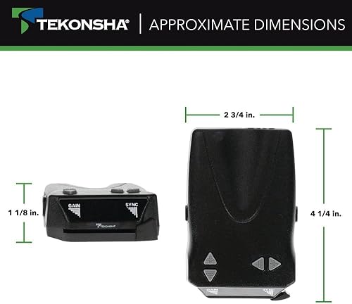 Miniatura 4 de Tekonsha 8507120 Brakeman IV, Controlador de freno de retardo para remolques con 1-4 ejes, negro