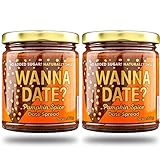 Wanna Date? Pumpkin Spice Date Spread, Vegan, Paleo, Gluten-Free, Dairy-Free, Non-GMO, No Added Sugar, Low Calorie, Kosher Certified, Healthy Sugar Substitute, Sugar Free Alternative (2 Jars)
