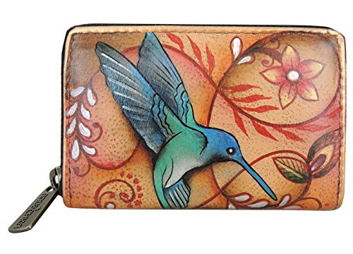 Image of Anuschka Credit Business Card Holder FJT, Flying Jewels Tan, One Size