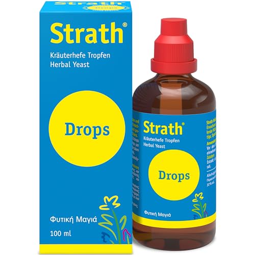 Strath Convalescence Drops - Cold & Flu Remedy & Immune System Support Supplement in Liquid Form, Natural Swiss Herbal Yeast with 61 Vital Nutrients, Vitamins & Minerals for Immunity Boost (100 ml)