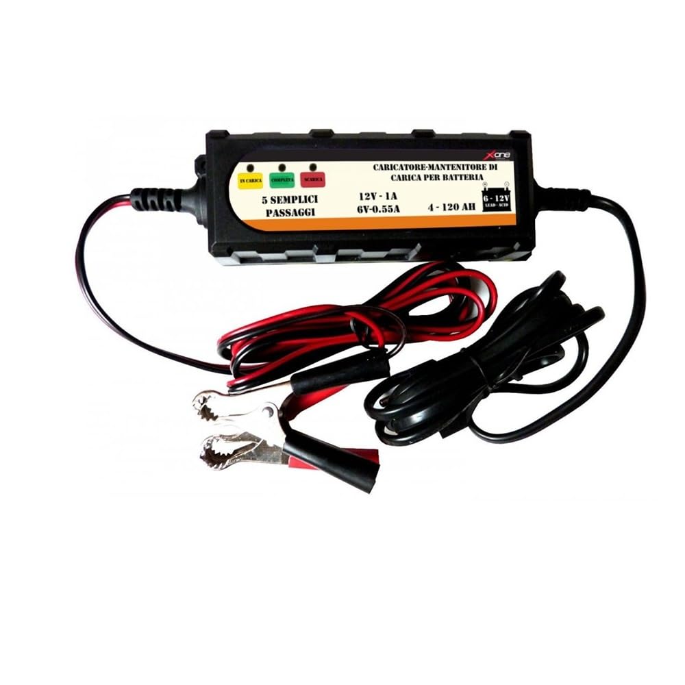 Caricabatteria 6v/12v per moto e scooter e mantenitore di carica per auto COMPATIBILE CON YAMAHA T-MAX 560 caricabatterie per batterie al piombo e gel fino a 120 Ah