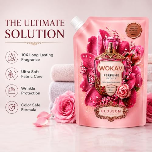 Image of Liquid Fabric Conditioner 1L | After Wash Softener for Machine &Hand Wash | 10x Long Lasting Perfume Fragrance | Anti-Static | Suitable forAll Fabrics | Men & Women (Blooso)