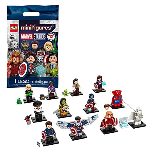 LEGO 71031 Minifiguras de Marvel Studios, Juguete de Construcción de Superhéroes, Regalos para Niños a Partir de 5 Años,1 Pieza Elegida al Azar de 12
