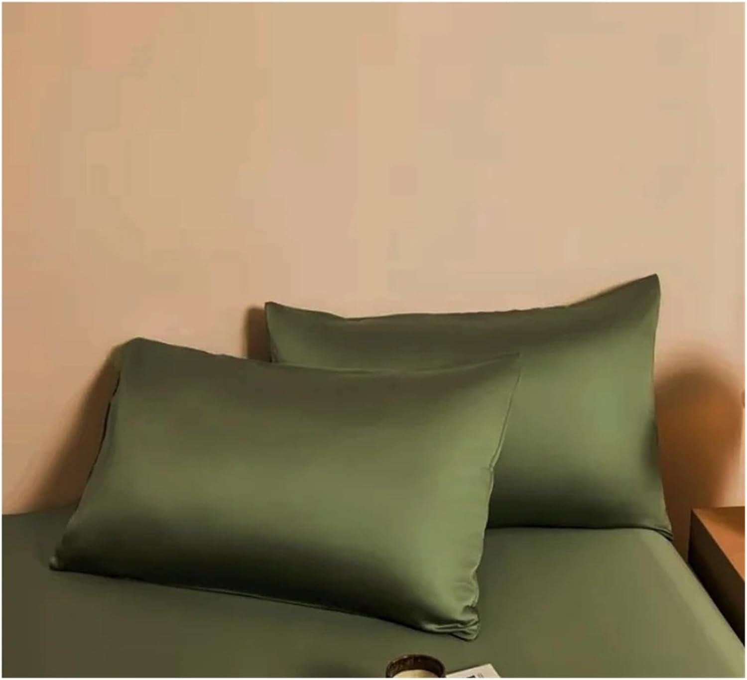 Pillowcase Pillow Case Olive Green Cover for Home Hotel Envelope Style 51 * 91cm