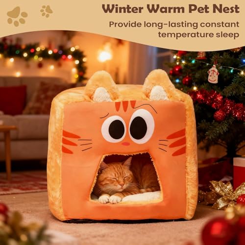 Lit pour chat isolant contre le froid pour maison et garage - 3