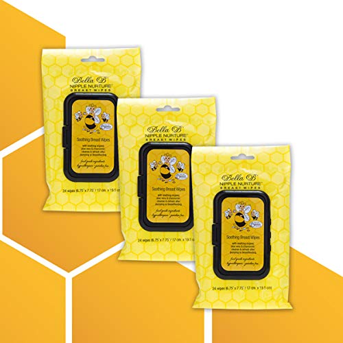 BELLA B Nipple Nurture 3-Piece Breast Wipes Bundle - Breast Pump ...