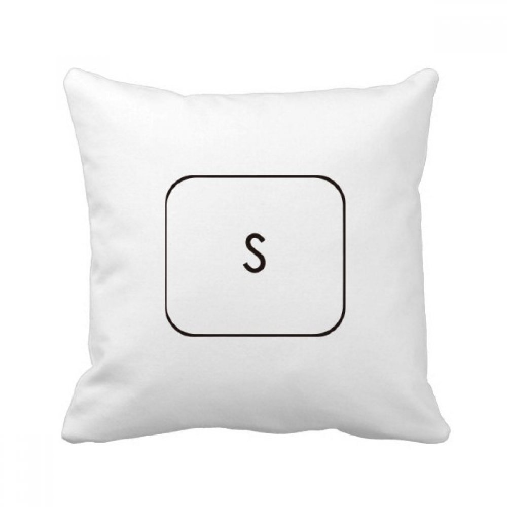 Coussin clavier W multicolore de 40x40 cm avec insert moelleux pour canapé